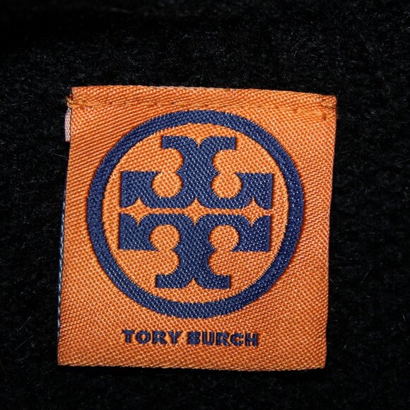 Tory Burch Sz M Black Sleeveless Open Knit Rhinestones Wool Alpaca Polyamide Top - Picture 9 of 14